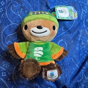 NWT Vancouver 2010 Paralympic Games Sumi Mascot Plush 7.5 Inch Stuffed Toy